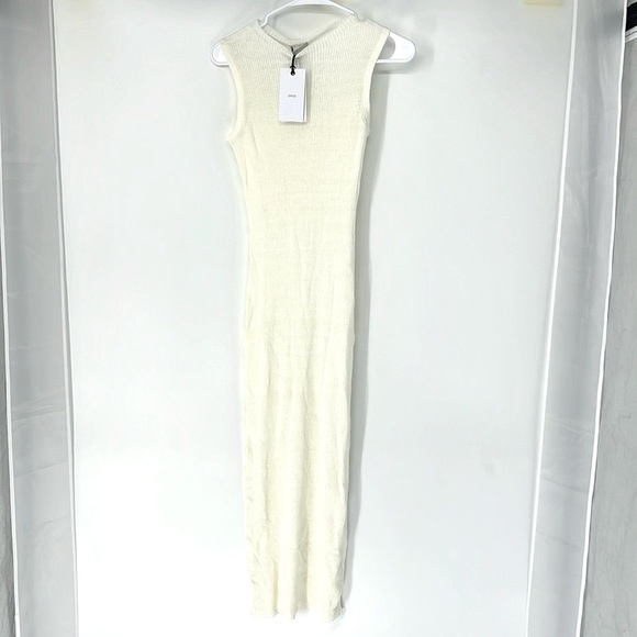 Onia NWT linen rib tank midi tank dress women’s small - Picture 1 of 11